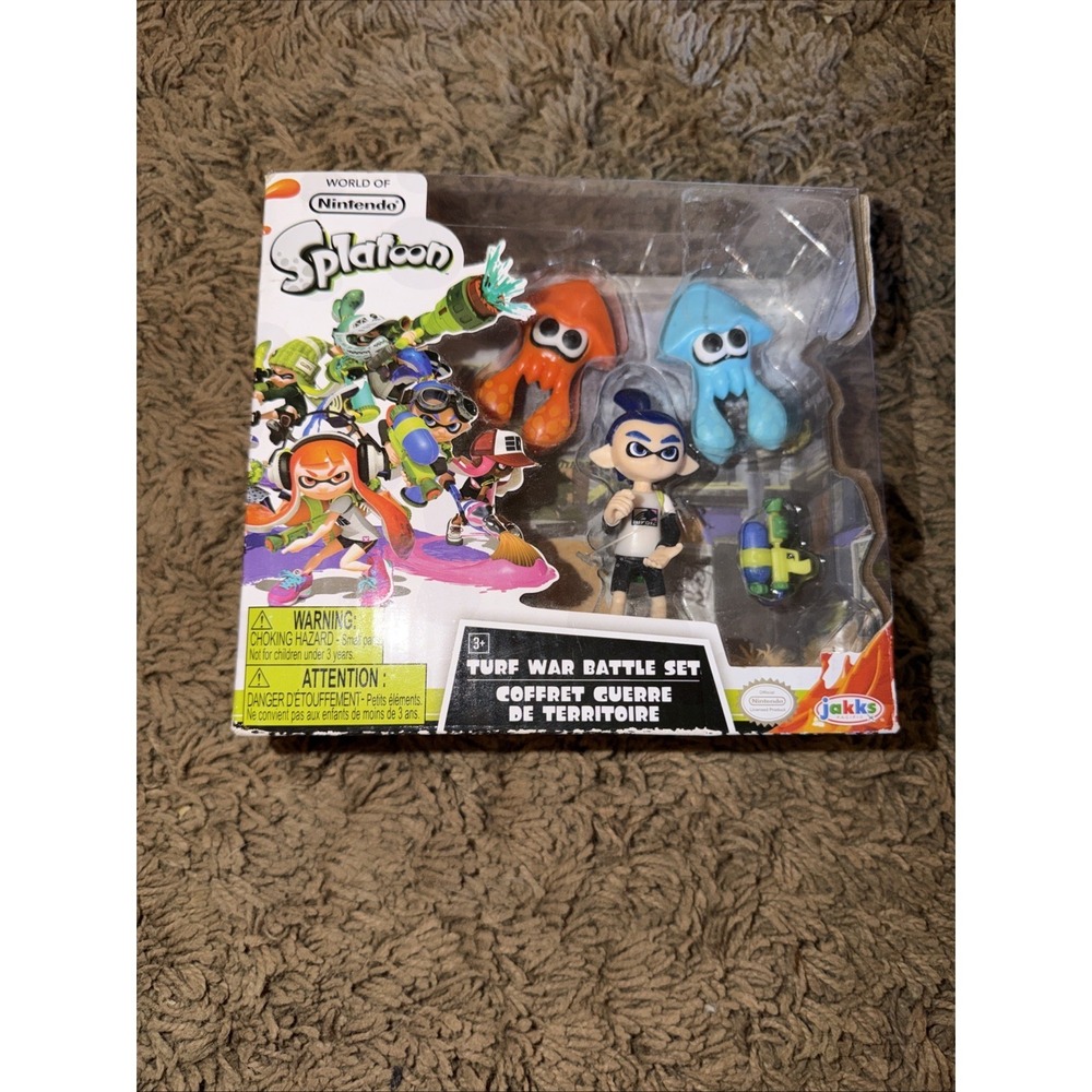 Splatoon Turf War Battle Set World Of Nintendo by Jakks NIB GameStop Exclusive!